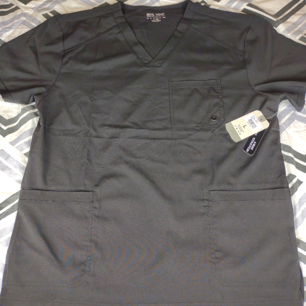 Heal Wear Black Scrub Top